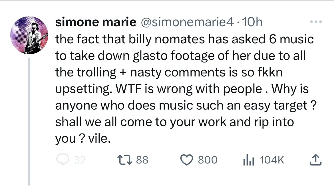 Billy Nomates from Glastonbury to the World !